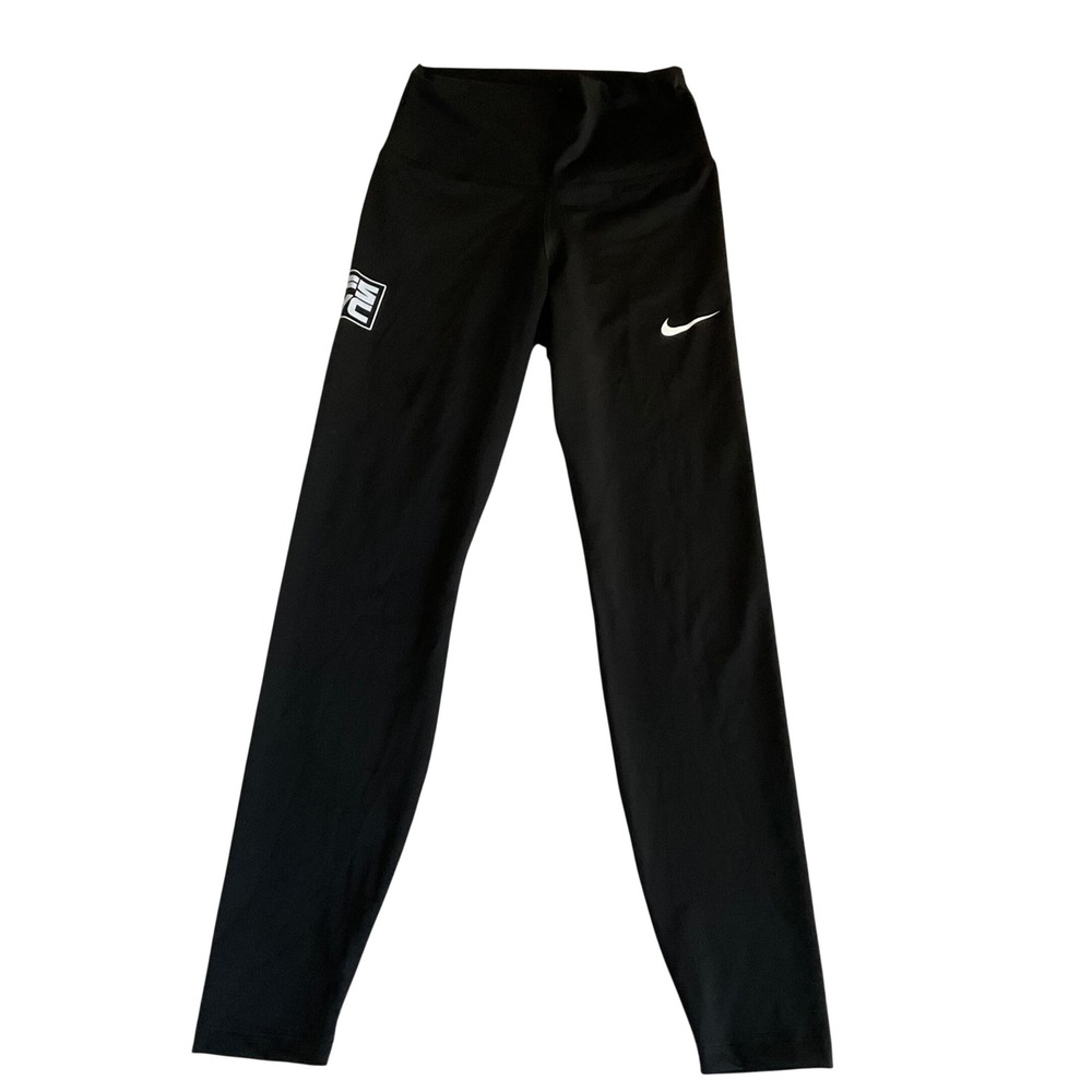 Nike Dri-FIT Leggings Women Small Black High Waisted FSVC Logo Activewear